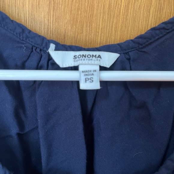 Sonoma Blue Sleeveless Embellished Tank Top - Picture 2 of 2